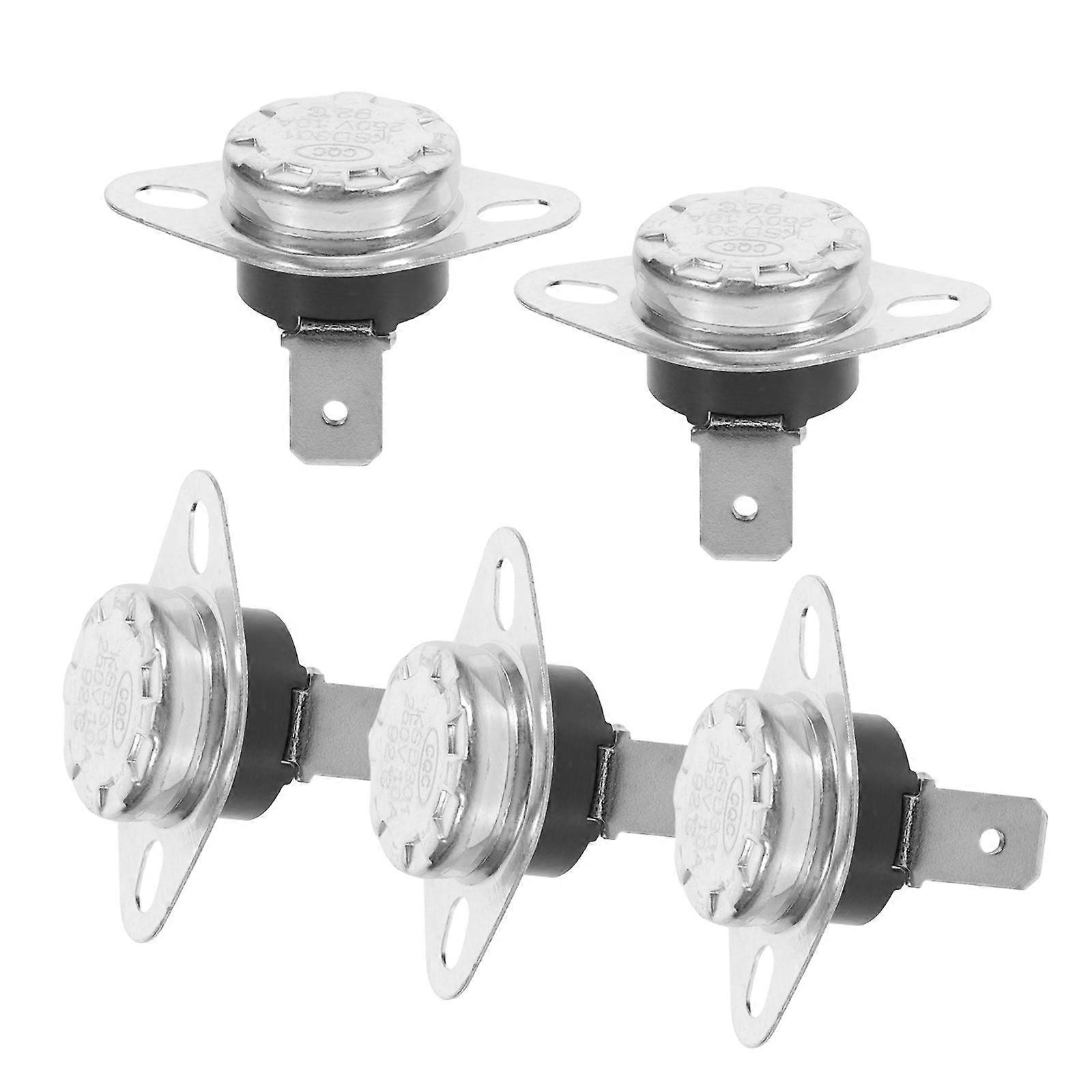 Thermostat Thermal Control Switch for Home Use Assorted Color Alloy Material 5pcs