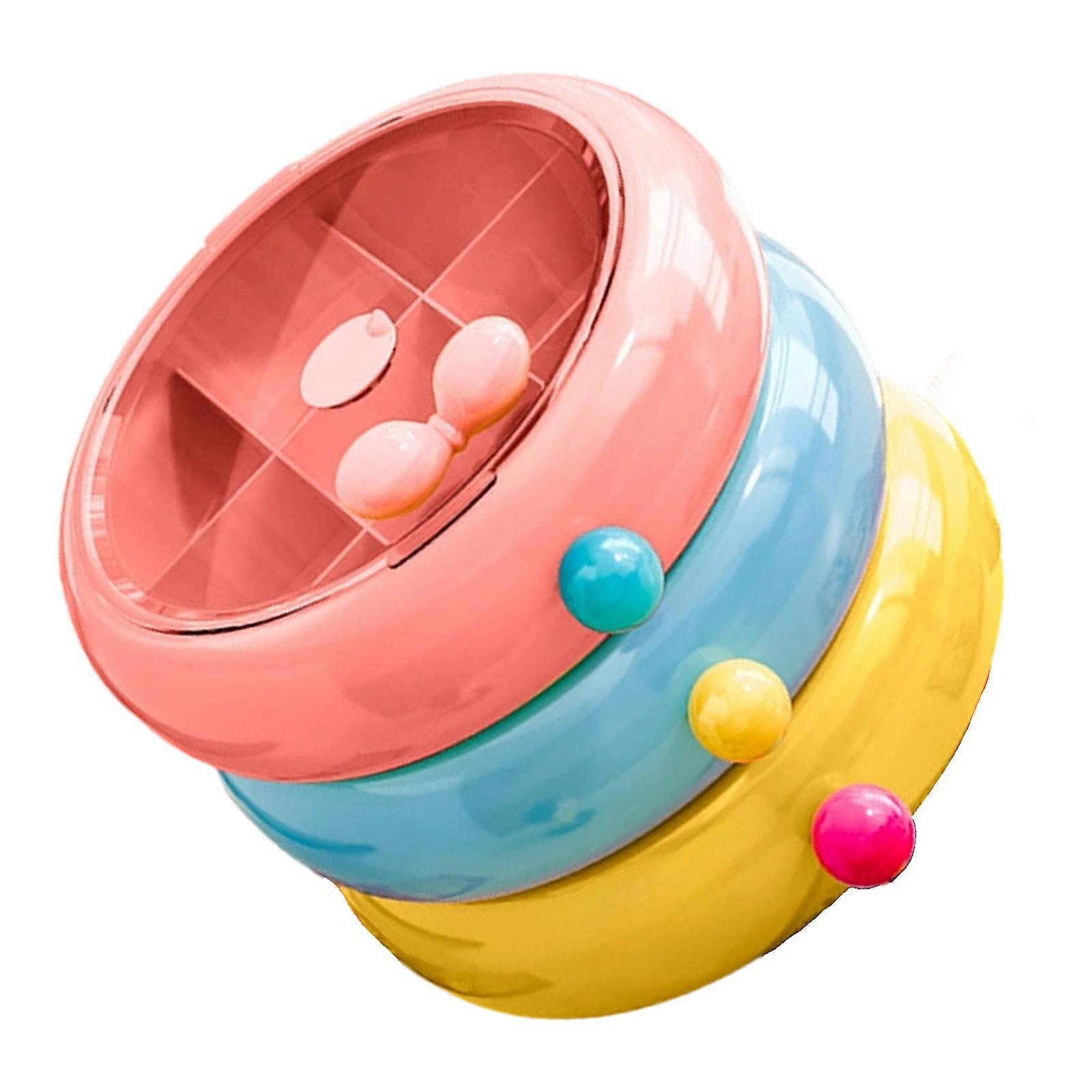 Multi Compartments Candy Snacks Storage Box Multifunctional Transparent Secure Portable Container for Home Multicolor