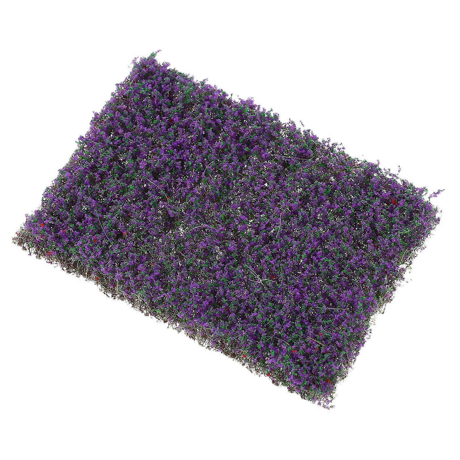 Model Train Grass Artificial Grass Clusters for DIY Model Train Landscape Purple
