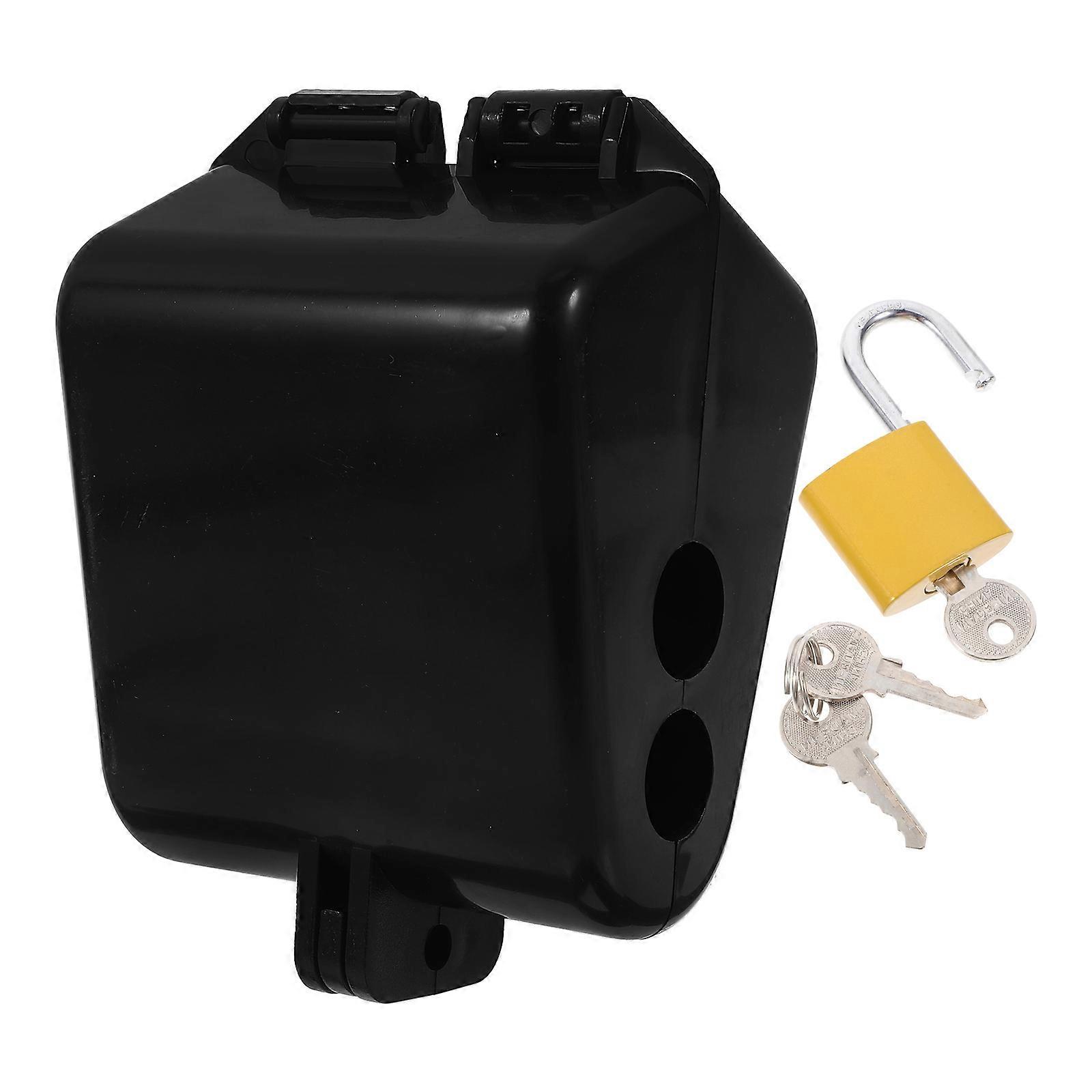 Plastic Outdoor Spigot Lock for Garden Hose Security with Key
