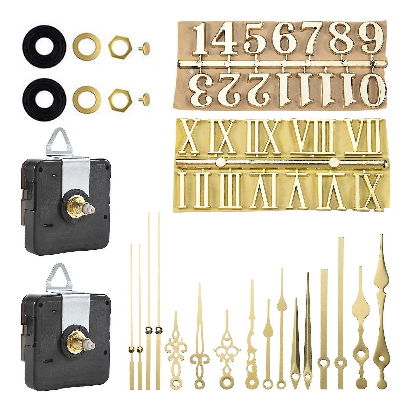 Clock Mechanism Silent Quartz Movement Machine Wall Hands Pointer Set for Replacing Clock Replaceme