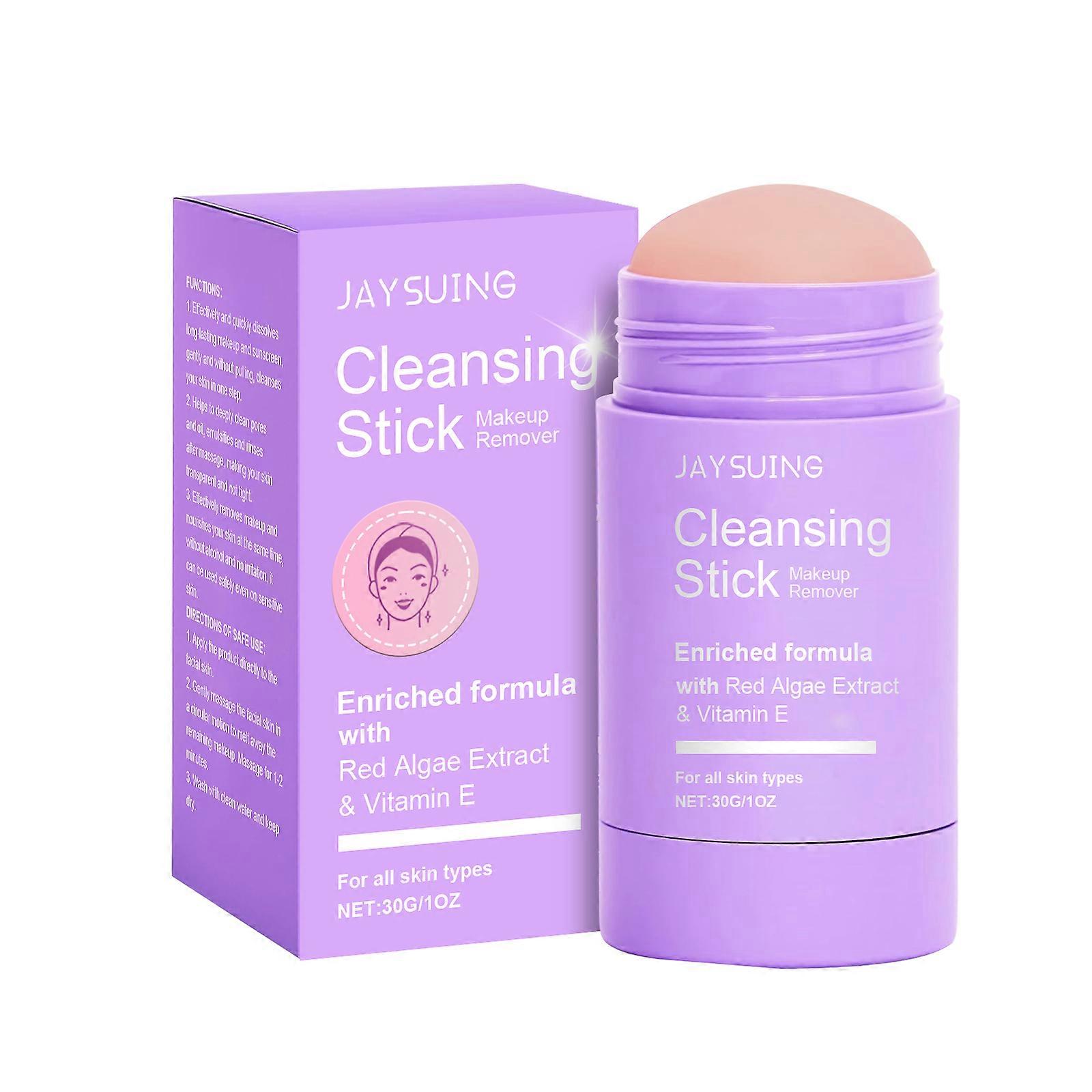 Jaysuing Cleansing And Makeup Remover Stick, A Gentle Daily Makeup Remover That Cleanses The Face, Eyes And Lips, Making Them Clear And Not Tight