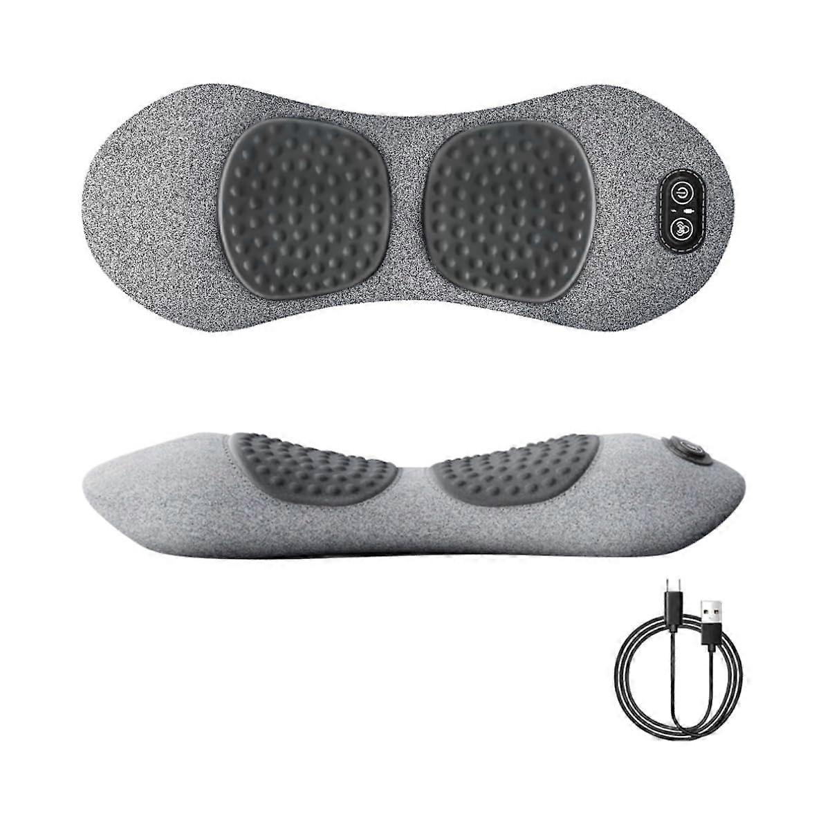 Heated Back Massager with Vibration and Heat Therapy for Sciatica Relief and Ergonomic Memory Foam