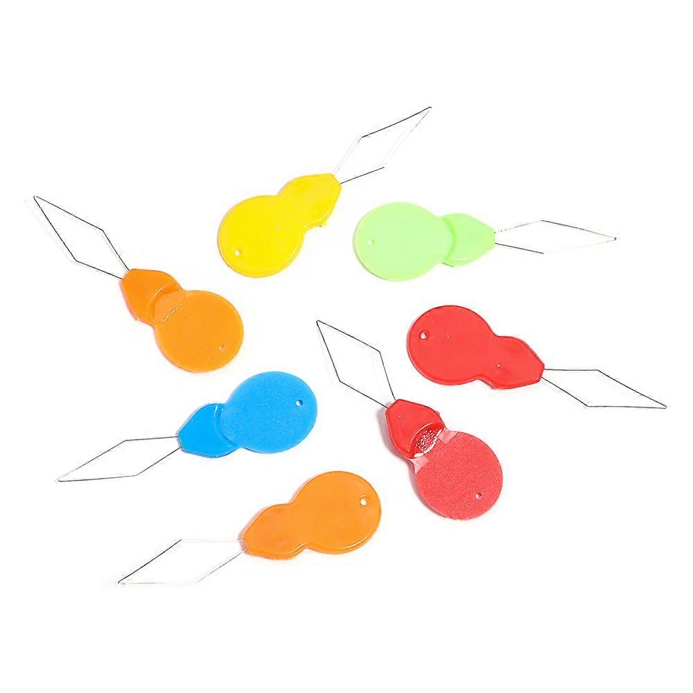 10Pcs Needle Threader Stitch Insertion Tool for Sewing Machine Plastic Wire Loop for Needles Needleswork Threader Sewing Tools