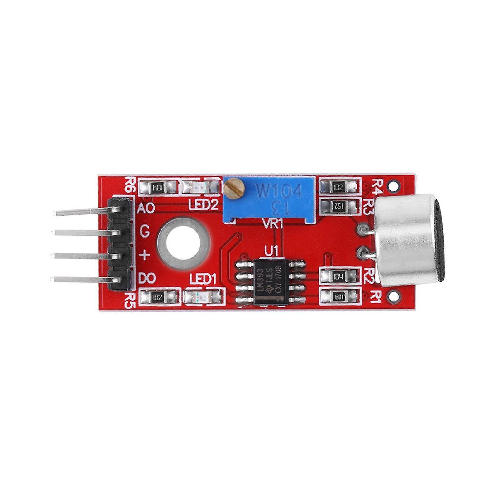 Microphone Module Sound Sensor with Audio Detection, High-Sensitivity Microphone Sensor for Arduino Projects
