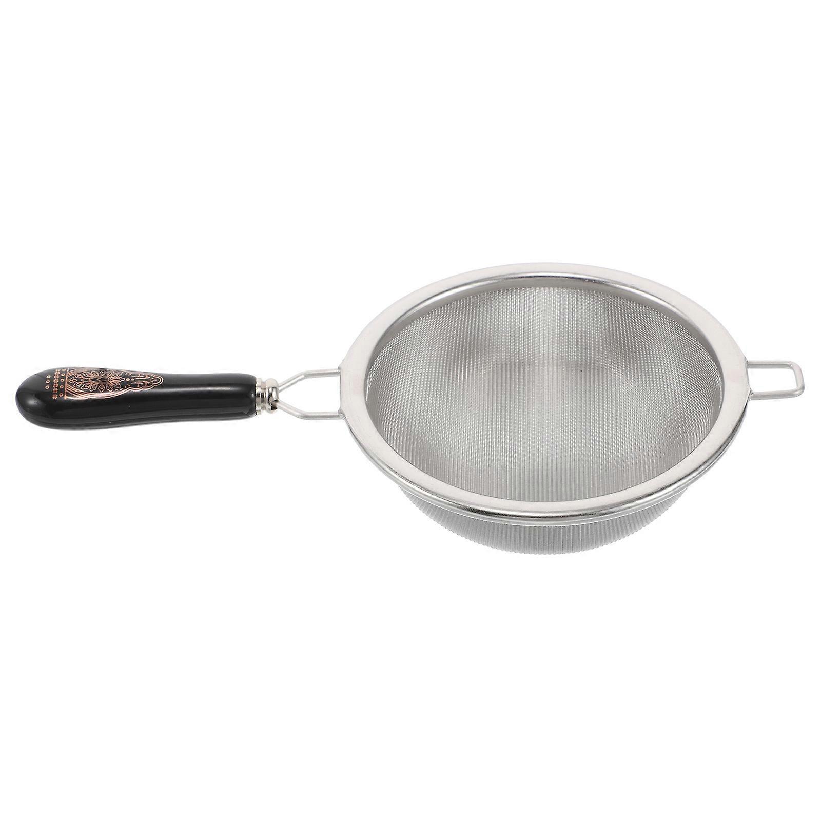 Tea Strainer Fine Mesh with Handle for Steeping 2Pcs Set