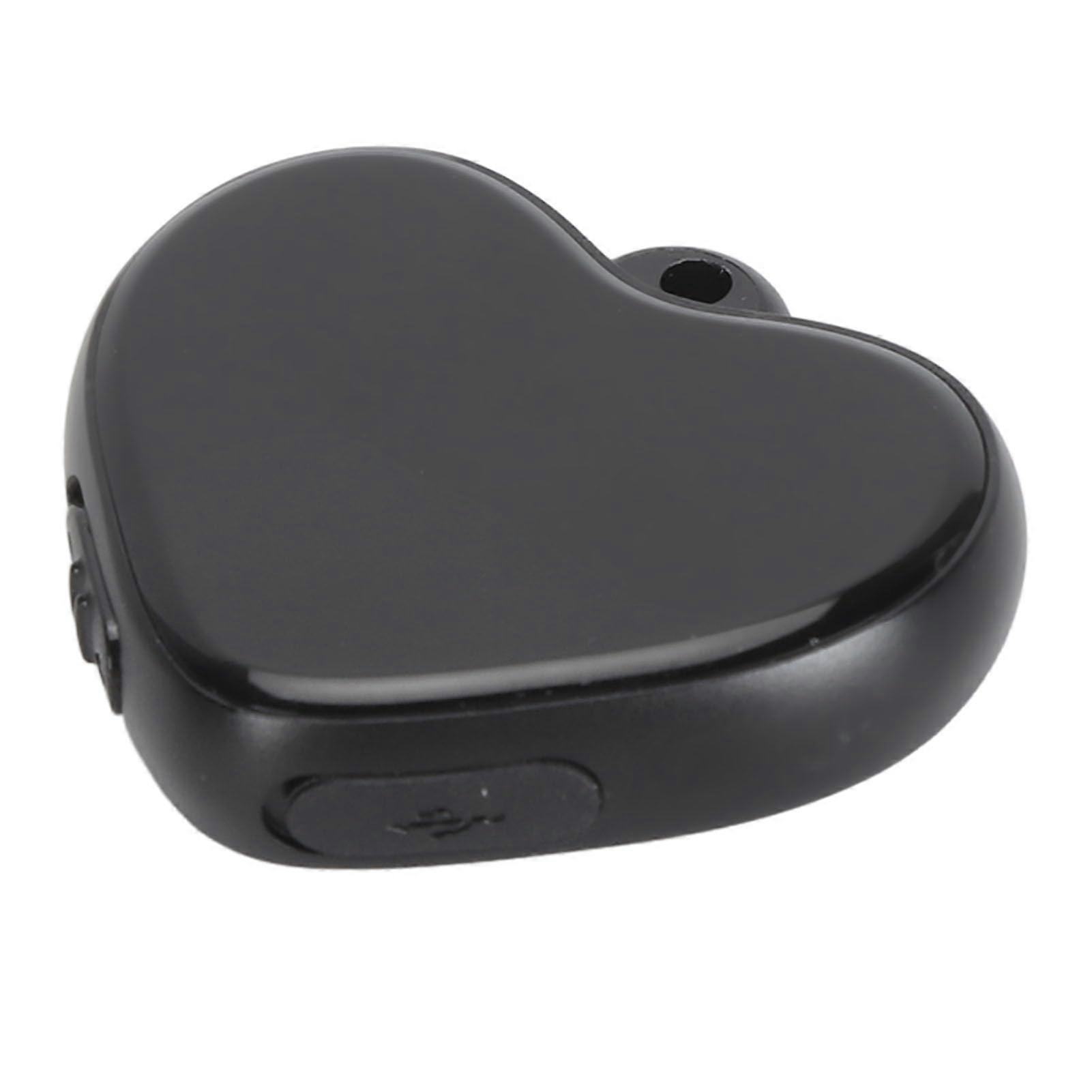 Heart Pendant Digital Voice Recorder with Noise Reduction, Long Battery Life and Large Storage for Lectures and Meetings