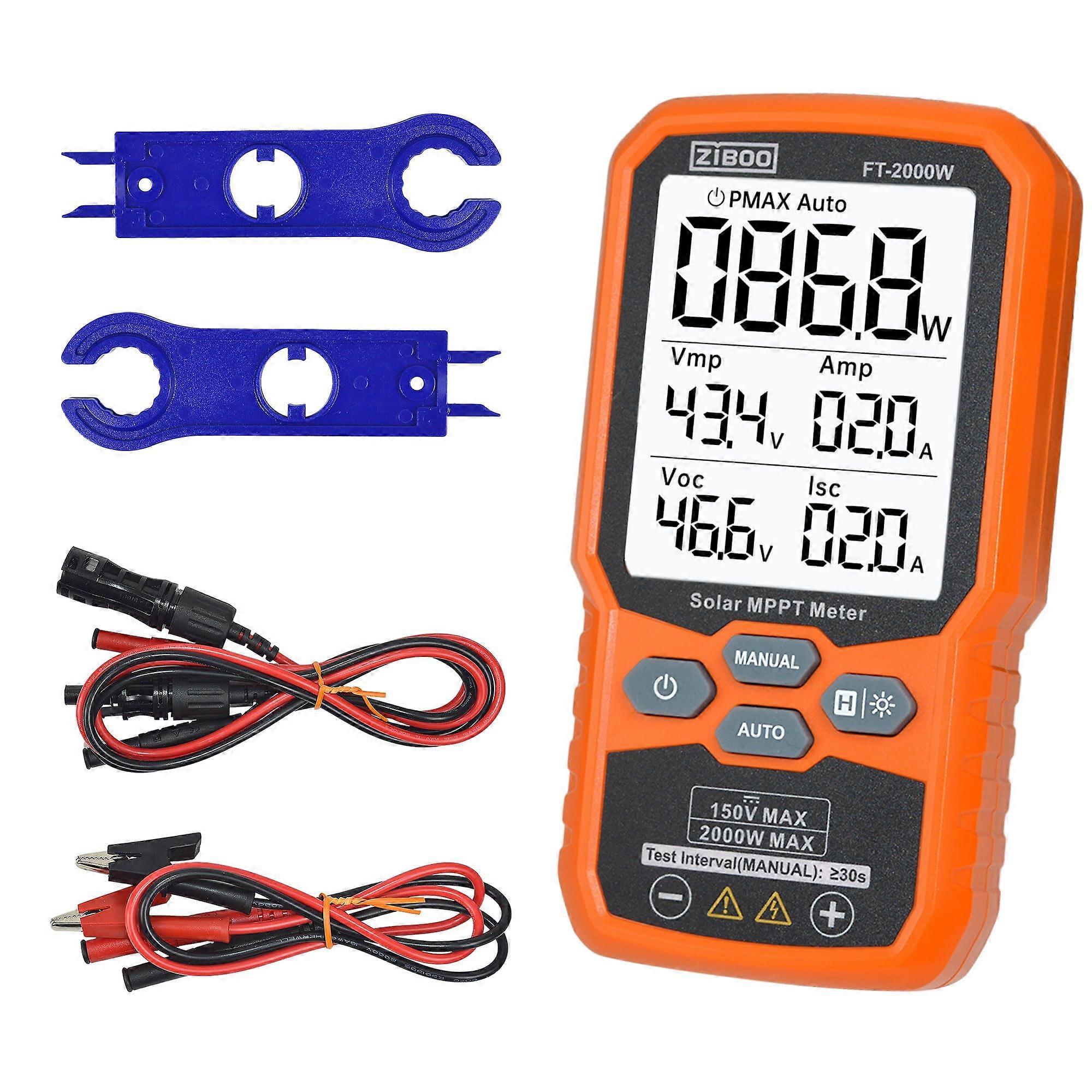 2000W MPPT Solar Panel Tester with RealTime Tracking, 150V 35A PV Module Performance Meter