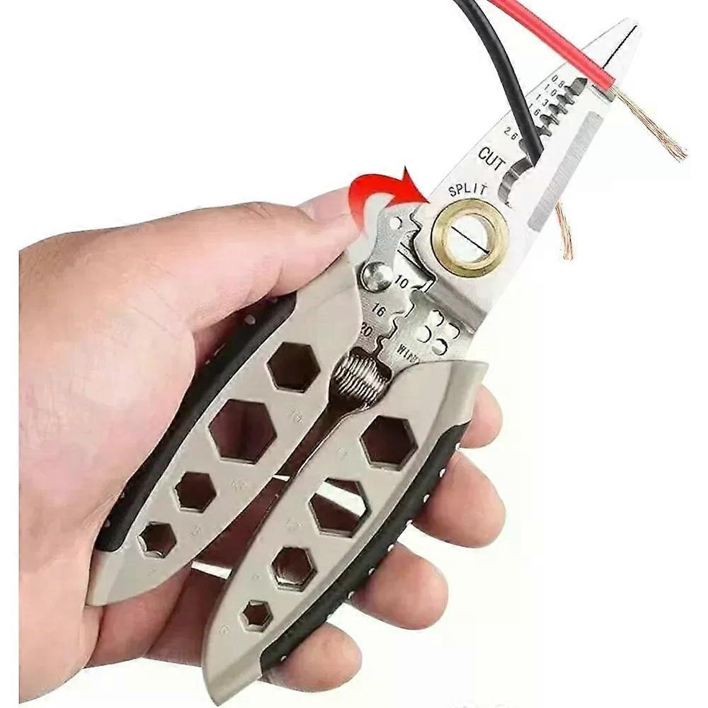 7 polegadas multiuso Wire Stripper - Professional Tool Presente Eletricista Alicate Crimpe para Wire Stripping Cable Cutters Hand Tool
