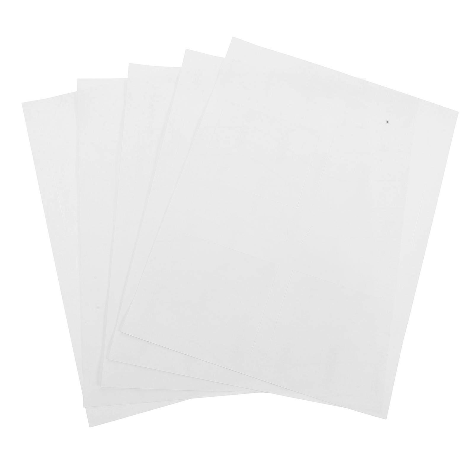 10 Sheets White SelfAdhesive Labels Printable for Decoration and Identification