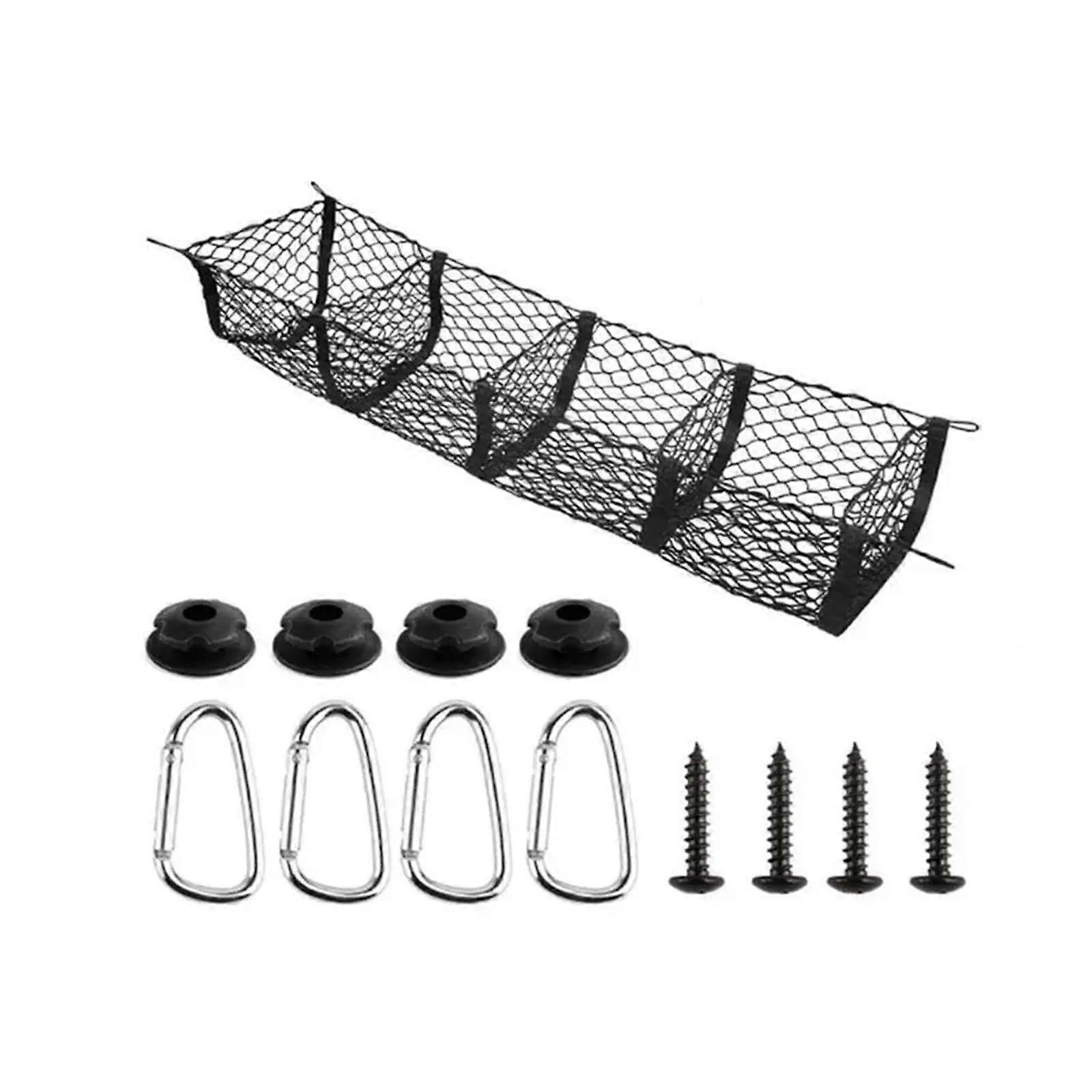 Car Trunk Cargo Net HammockStyle Elastic Mesh Organizer for Clutter Rear Storage