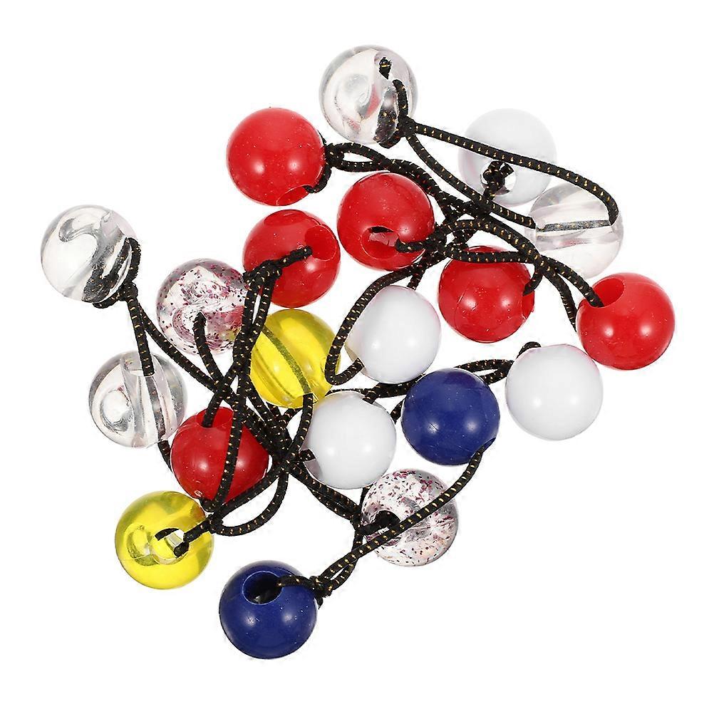 Barnhårsnoddar Elastiska Hårrep Dubbla Bollar För Dekoration 20-delars Set