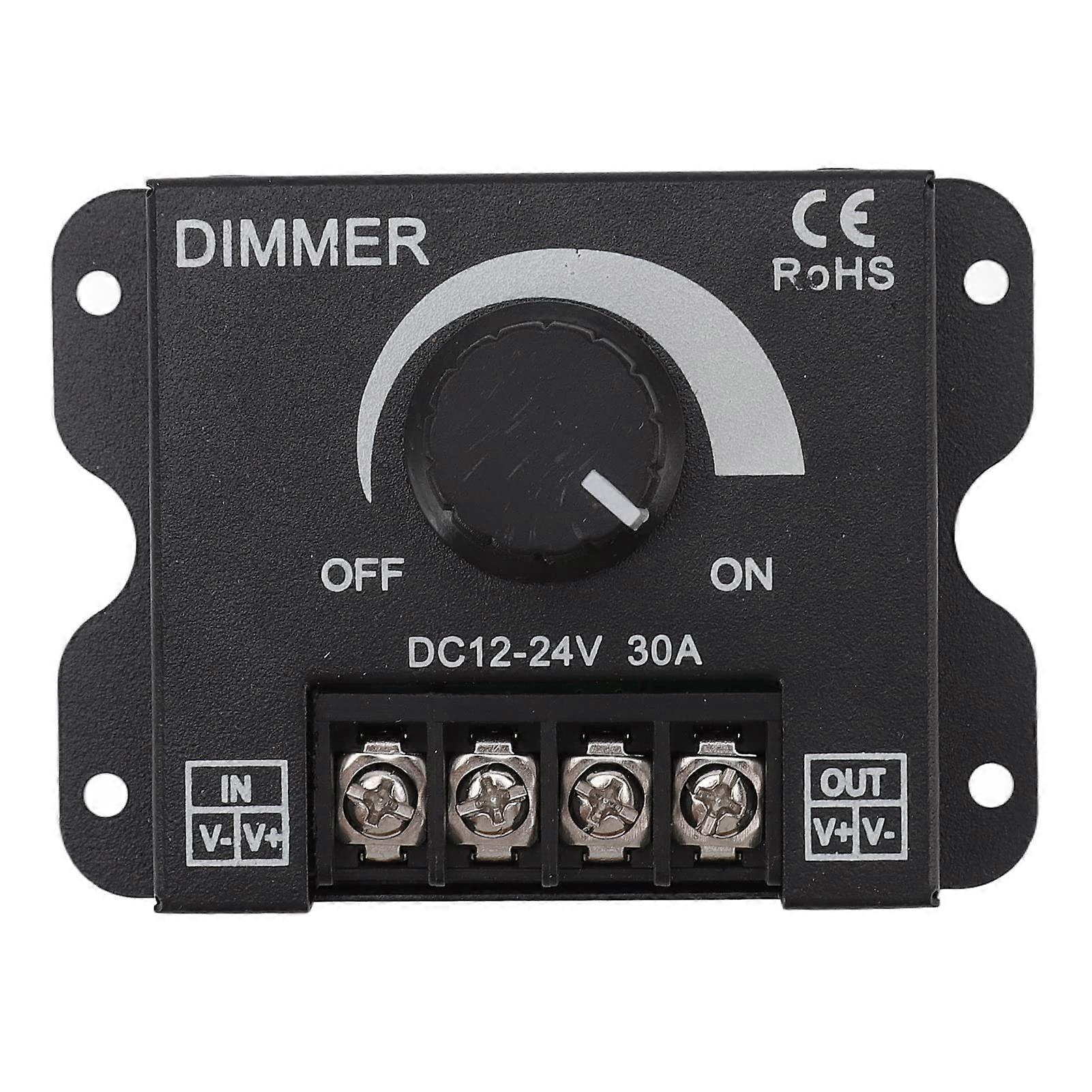 LED Dimmer Switch DC 12V24V Stepless Brightness Control for Single Color 5050 3528 Strips