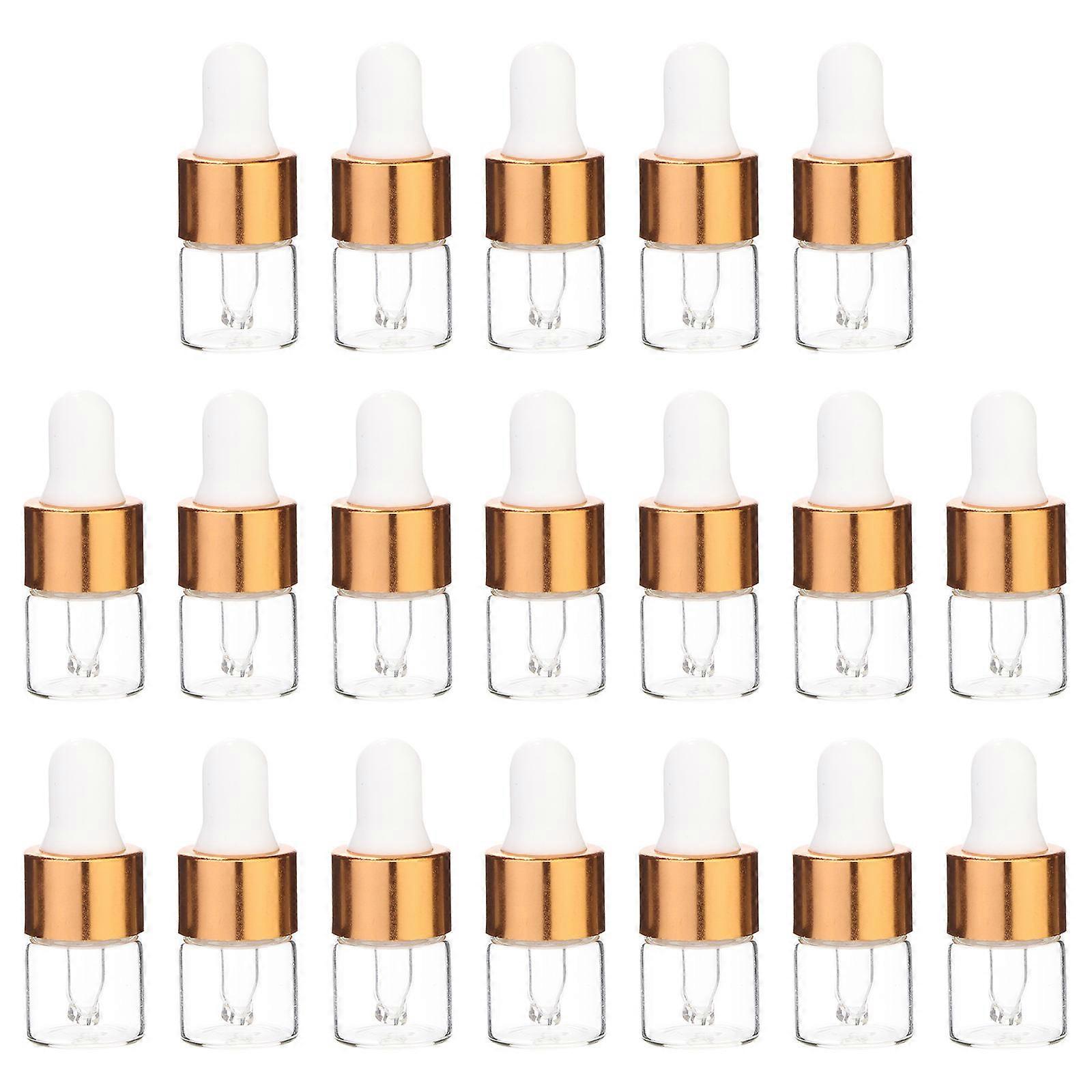 100pcs 1ML Essential Oil Glass Bottles Empty Dispenser Containers