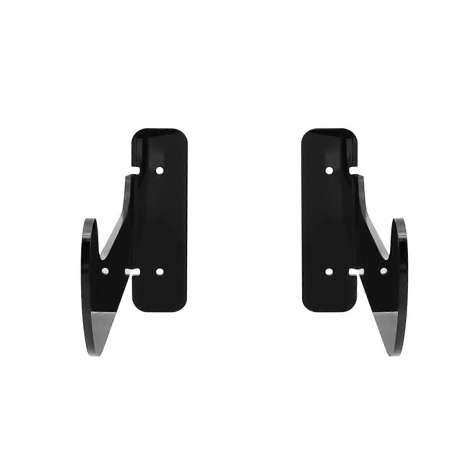 Yoga Mat Rack for Wall Mounted Storage 1Pair Acrylic Black