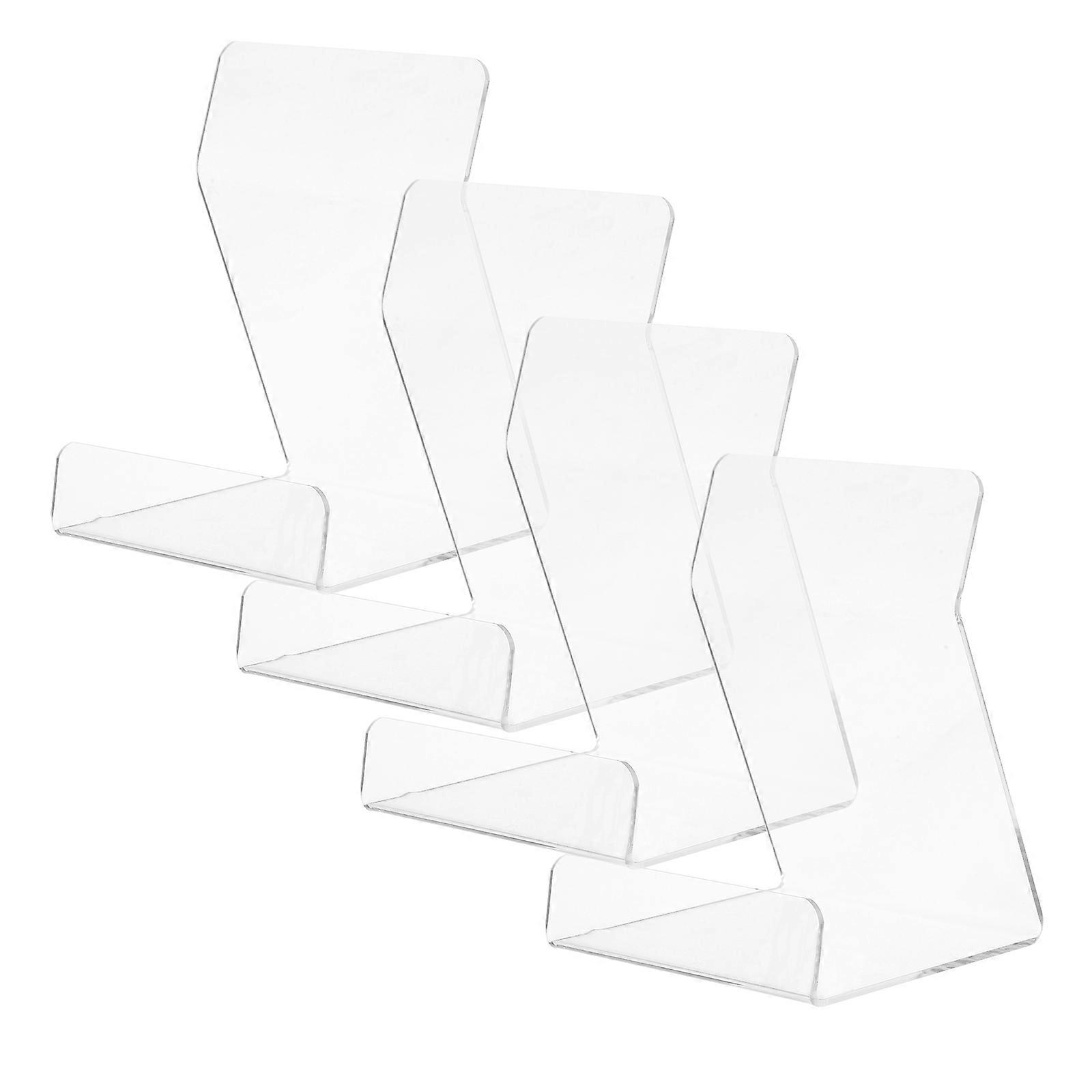 Transparent Book Holder Acrylic Book Stand for Display 8Pcs Multi-Functional