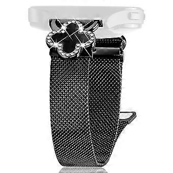 For Huami Amazfit Bip U Milanese Band Stainless Steel Watch Strap Clover Decor,Size:S