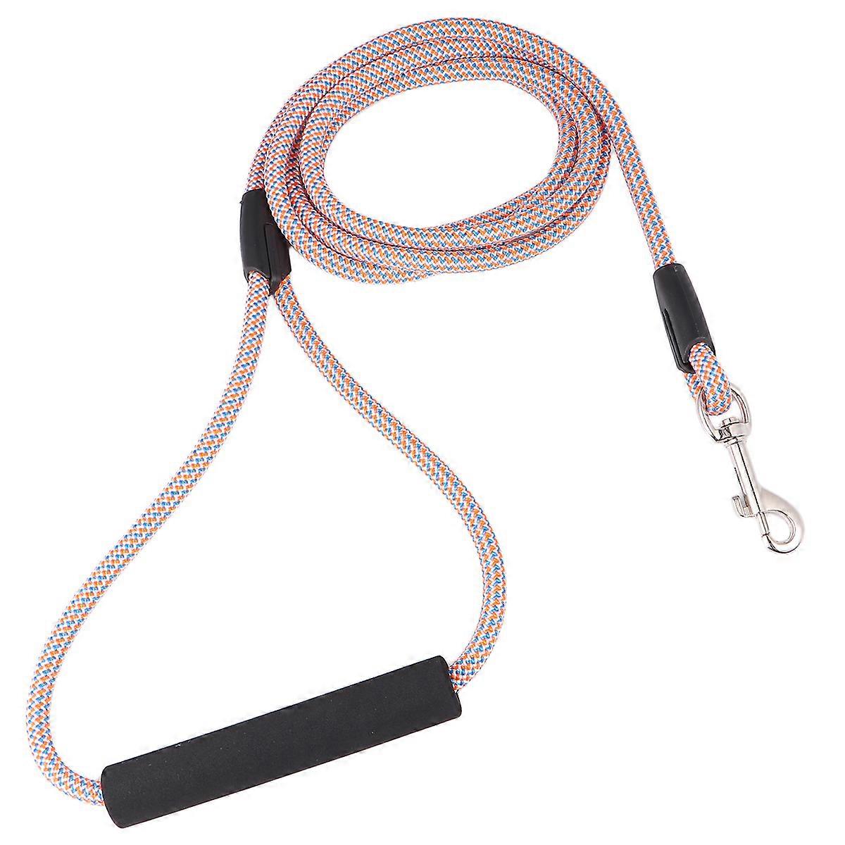 Dog Leash Pet Pulling Rope for Outdoor Use 1Pcs Pink Polyester