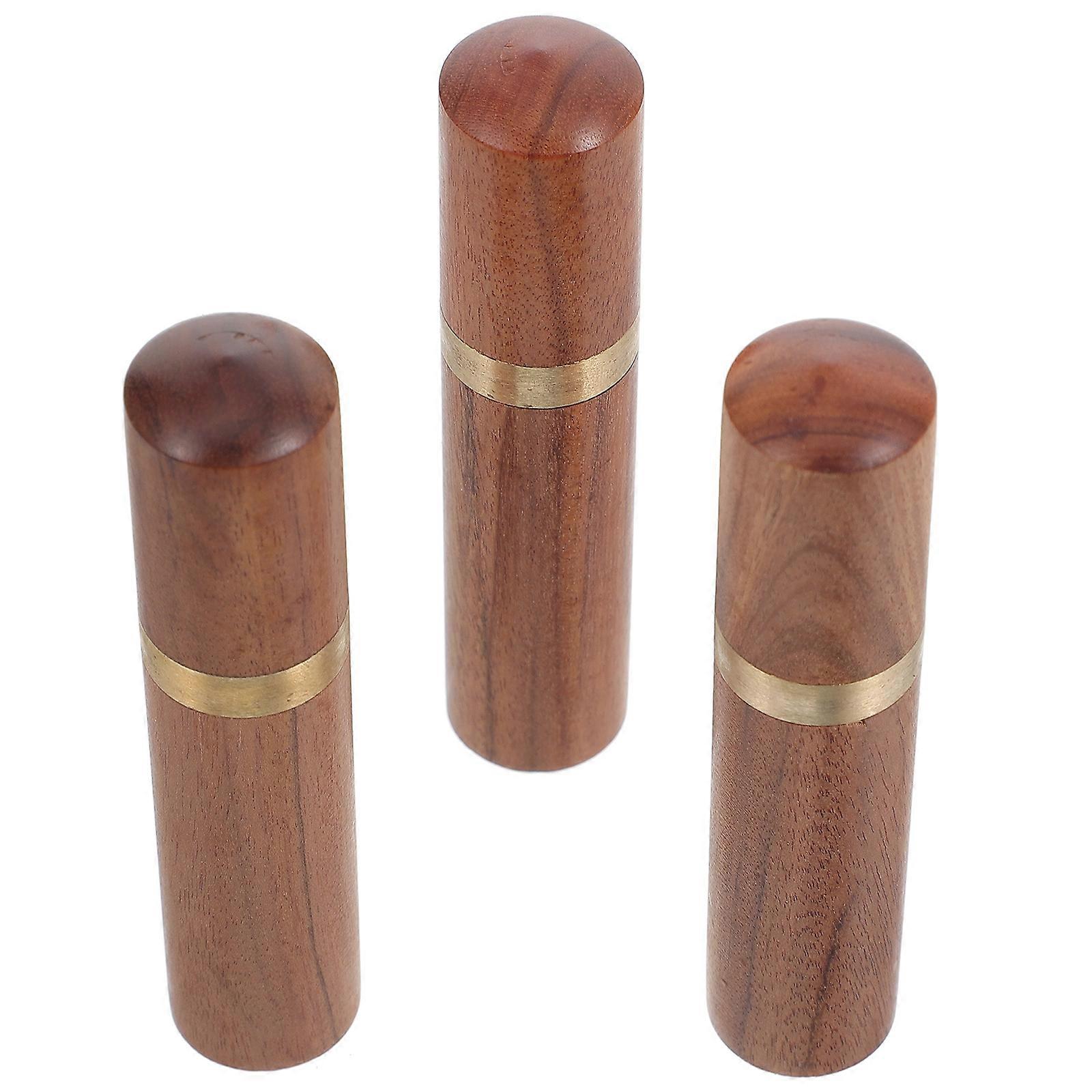 Sewing Needle Storage Case Wooden Holder for Storage Use 3Pcs Pack
