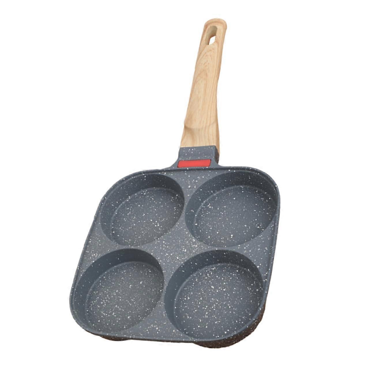 Non Stick Egg Frying Pan with MultiHole Design Ergonomic Handle Induction Compatible for Breakfast