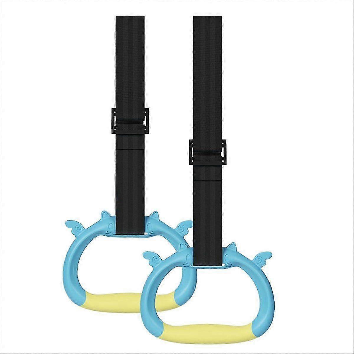 Pulling Rings for Physical Training,Children' Gym Equipment,Children'S Adjustable Strap Strength Training Rings,A