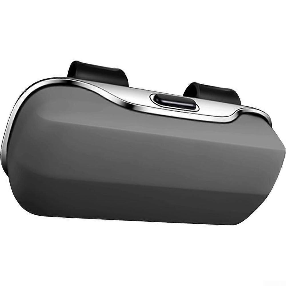 Car Sunglasses Holder for Sun Visor with Secure Storage Compact ABS Case Gray