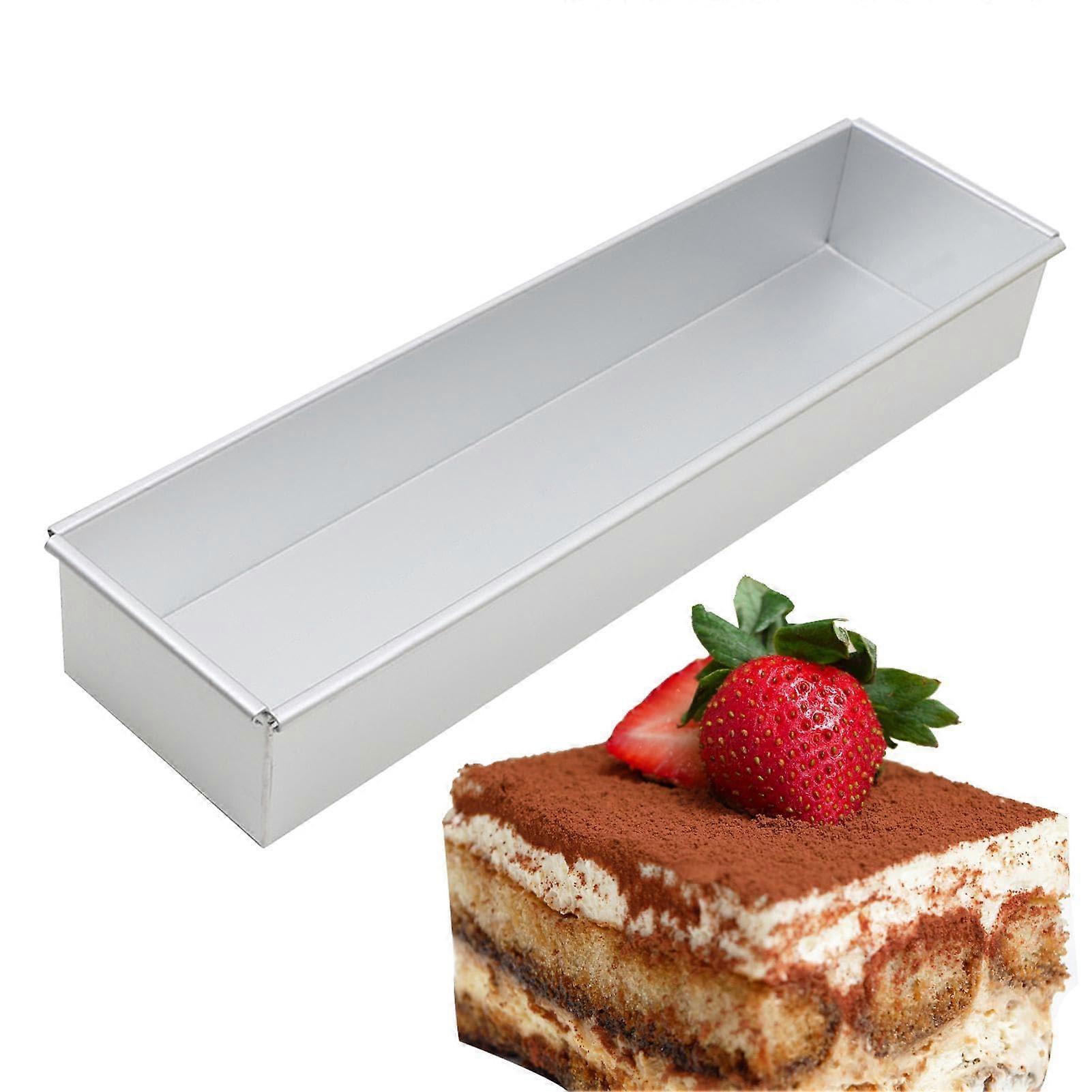 Tiramisu Cake Mold Rectangular Baking Pan with Durable Nonstick Coating for Easy Dessert Release