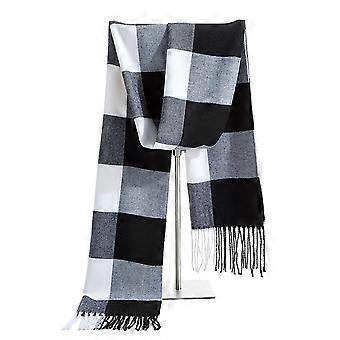 Women's Fashion Long Shawl Winter Warm Large Grid Scarf