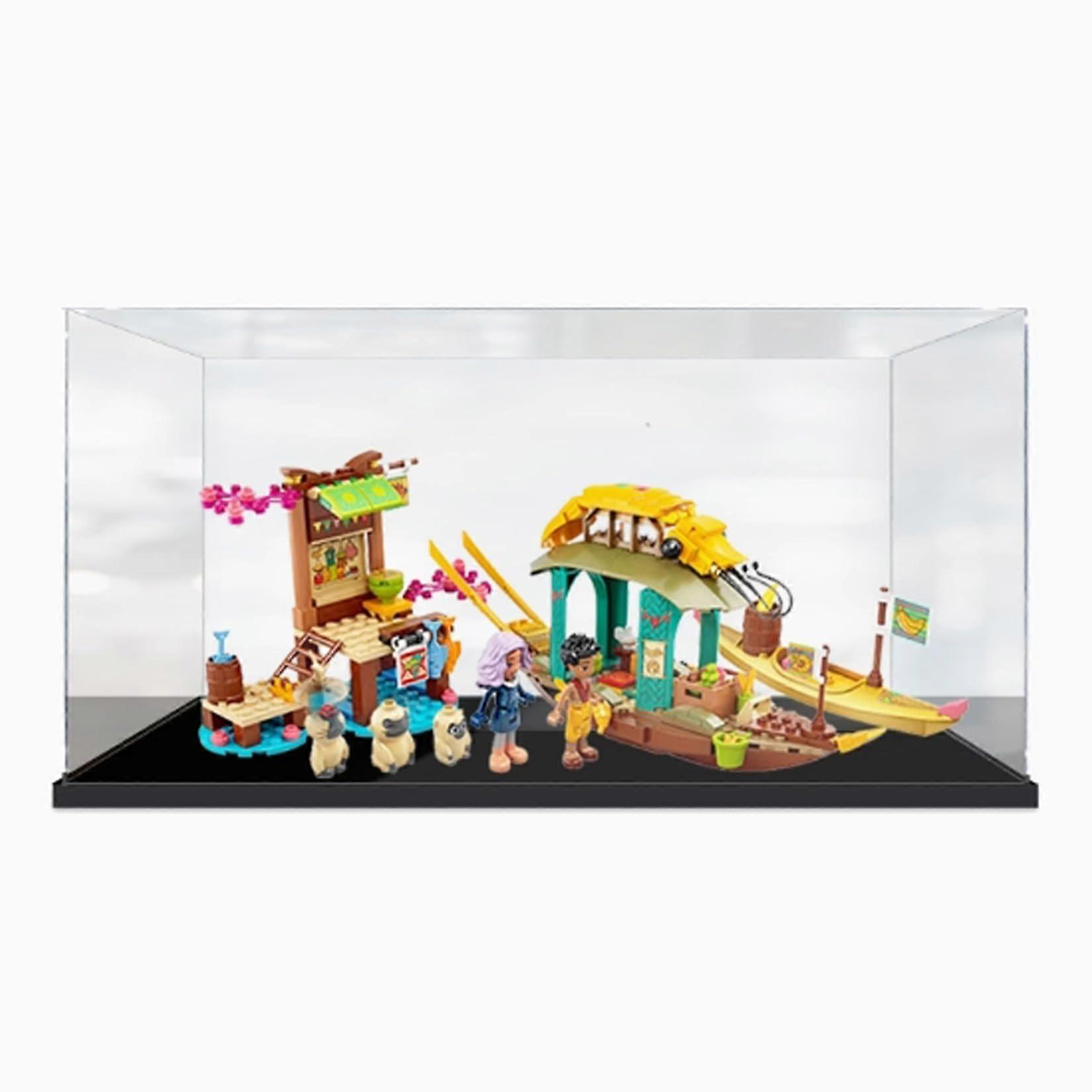 Acrylic Display Case for  43185 Boat Model, Dustproof UV Blocking Clear Storage Box, 3mm