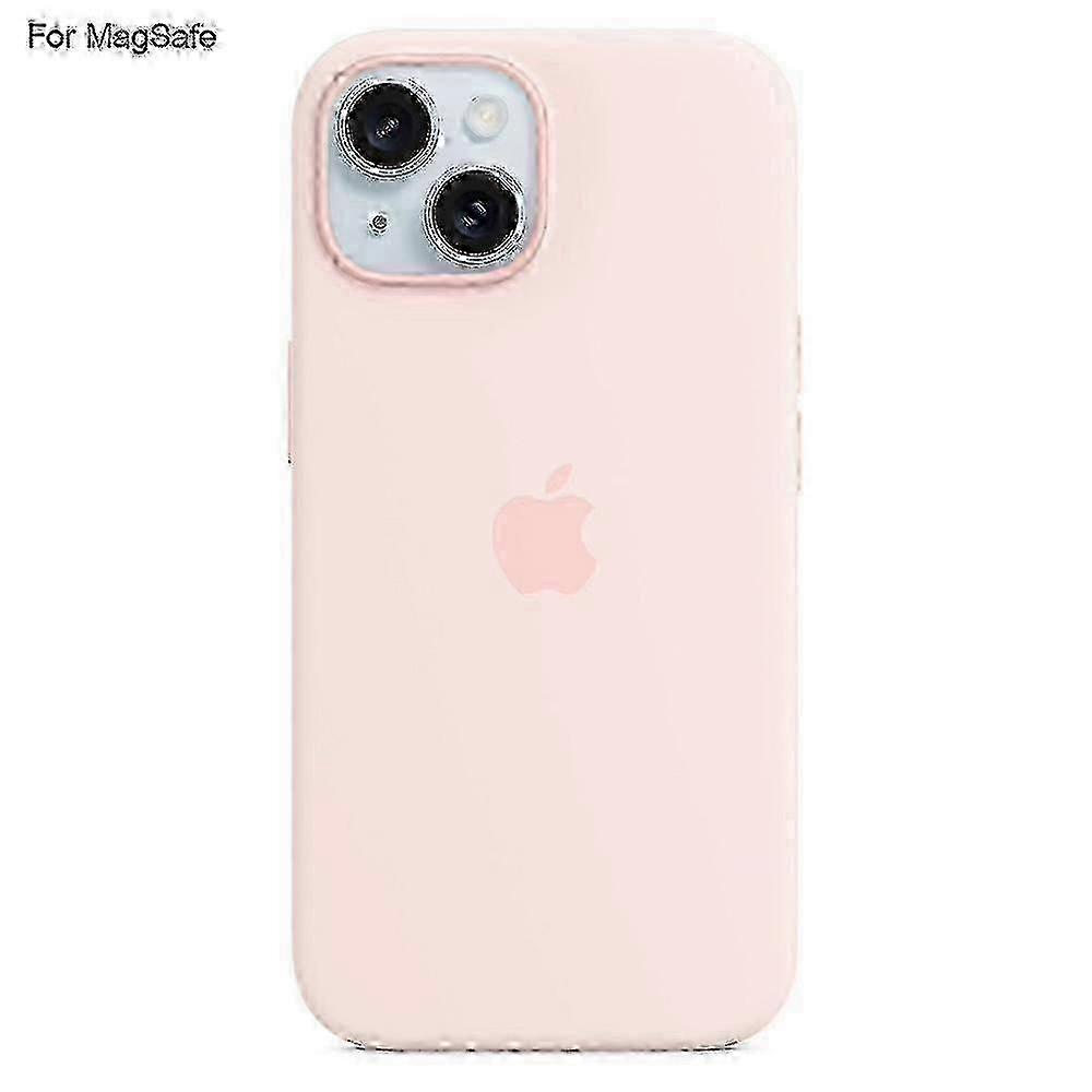 For iPhone 15 Plus Case Compatible with MagSafe Liquid Silicone Phone Back Cover [Induction Popover]
