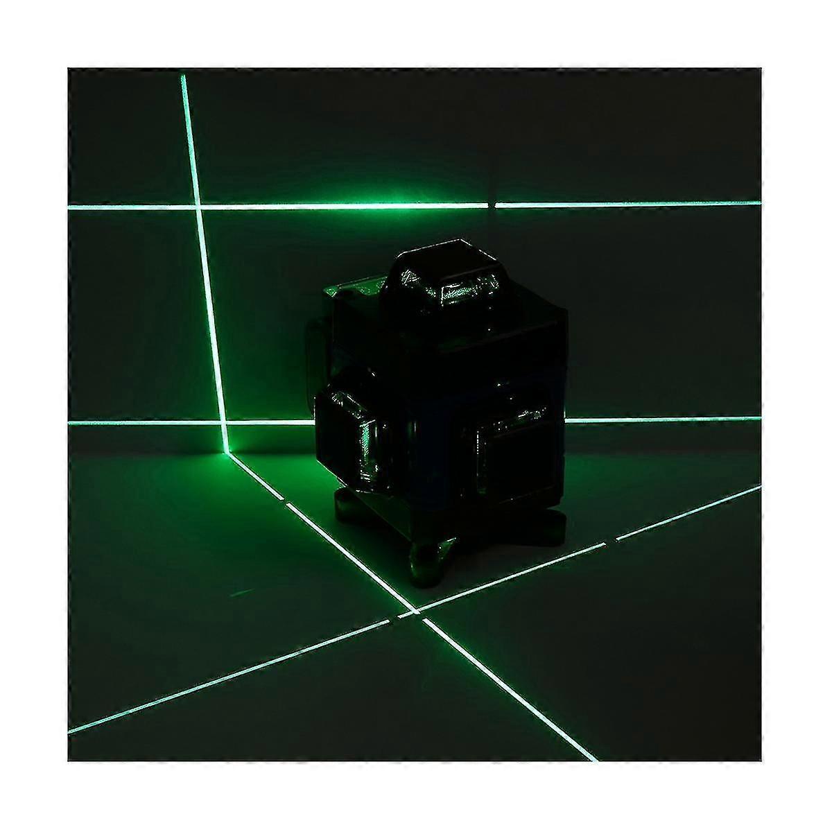 16 Line Laser-level 4d Green Light Remote Control Horizontal Vertical Self-leveling System Eu Plug