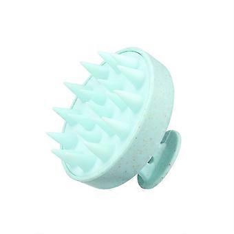 Matte wheat straw shampoo brush, silicone shampoo brush, head massage brush, cleaning comb, soft massage brush, cosmetic brush