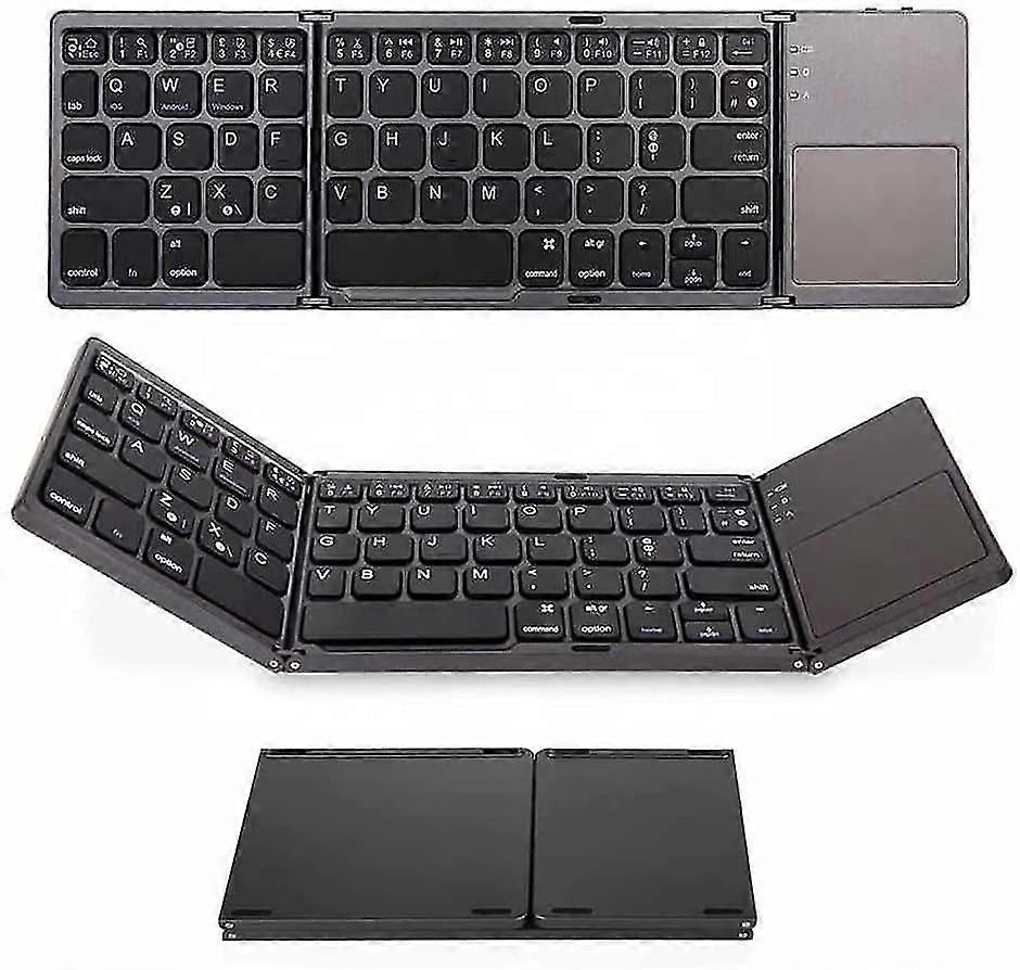 Mini Pocket Folding Wireless Bluetooth Keyboard B033 With Touchpad