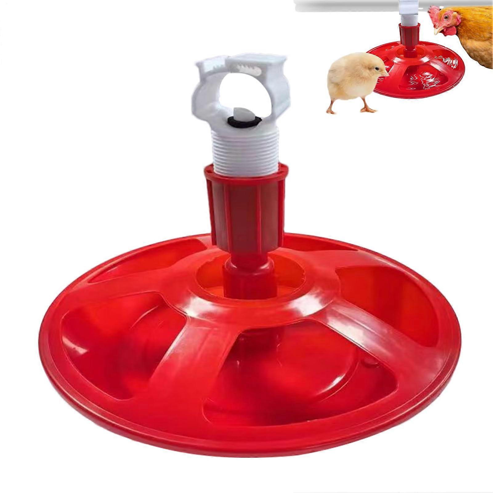 Chicken Waterer with Automatic Drinking Cups, NoOverflow Poultry Dispenser for Ducks and Chicks