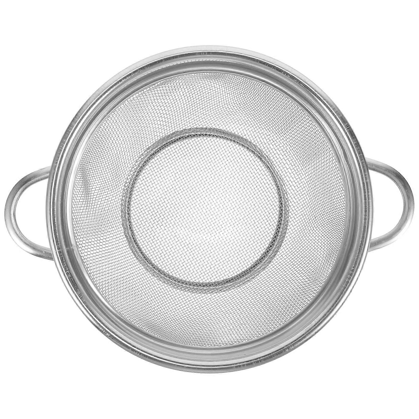 Silver Kitchen Basket for Fruit Washing Stainless Steel 1Pcs Practical