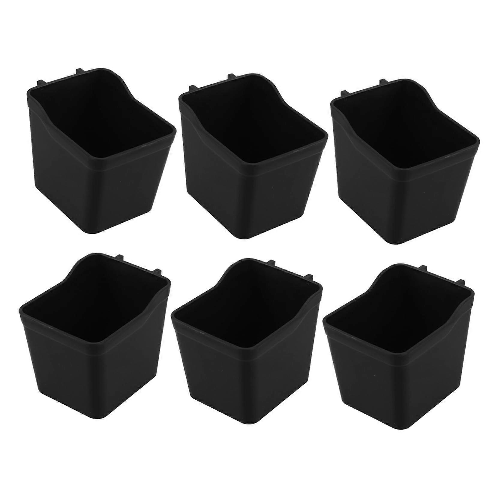 Storage Bins Set 6 Piece Organizer Containers for Garage Kitchen MultiRoom Durable SpaceSaving