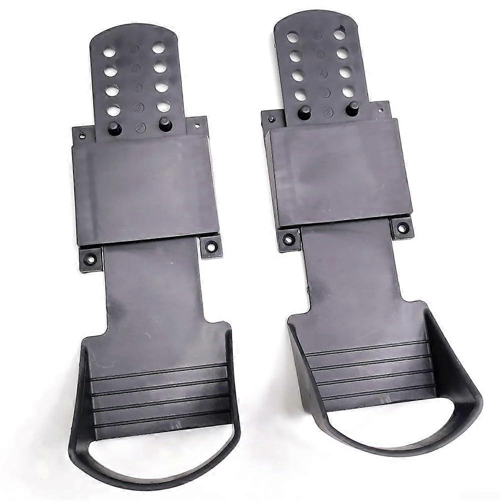 1 Pair Adjustable Rowing Machine Pedals with Durable Plastic Footrests for Easy Installation