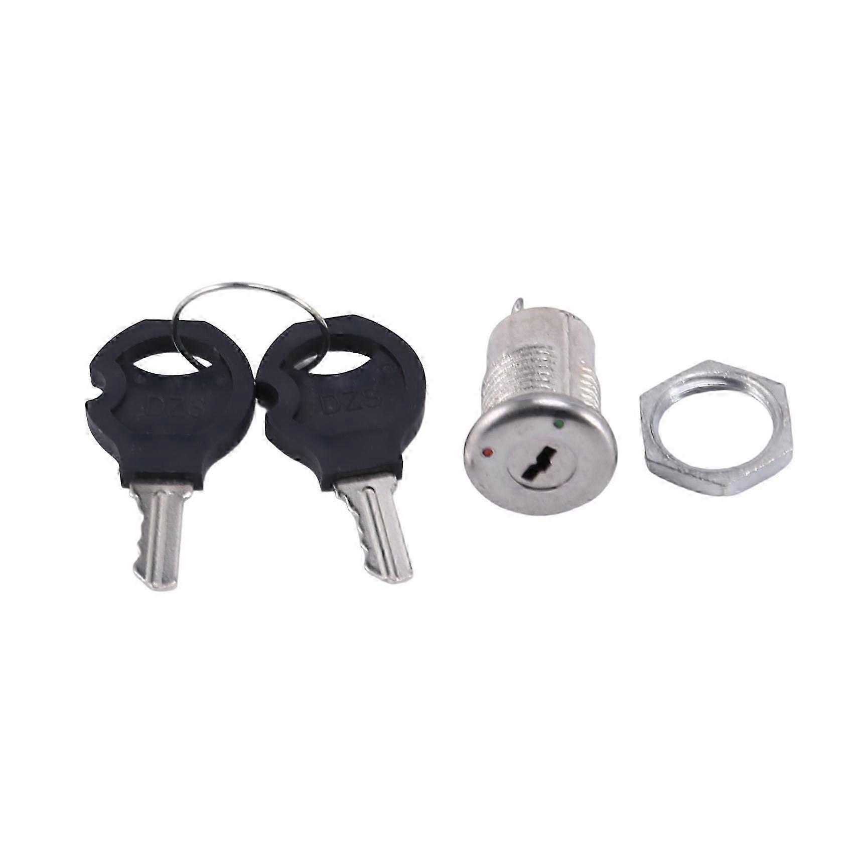 Two-terminal key switch with key lock