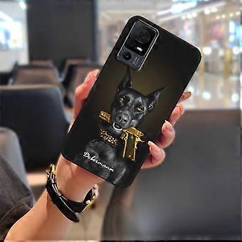 Étui de téléphone compatible avec TCL 40XL/40T/T608D/Lively Jitterbug Smart4 – Protection intégrale en TPU anti-poussière et antichoc, motif dessin animé