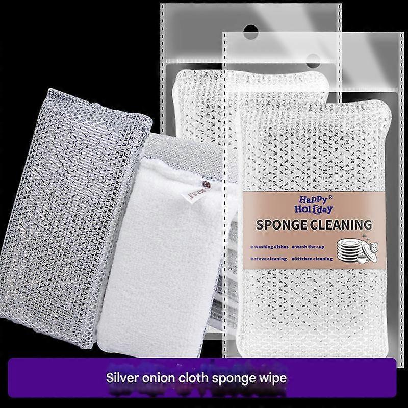 Double-sided Dish Scrubber, Kitchen Cleaning Sponge