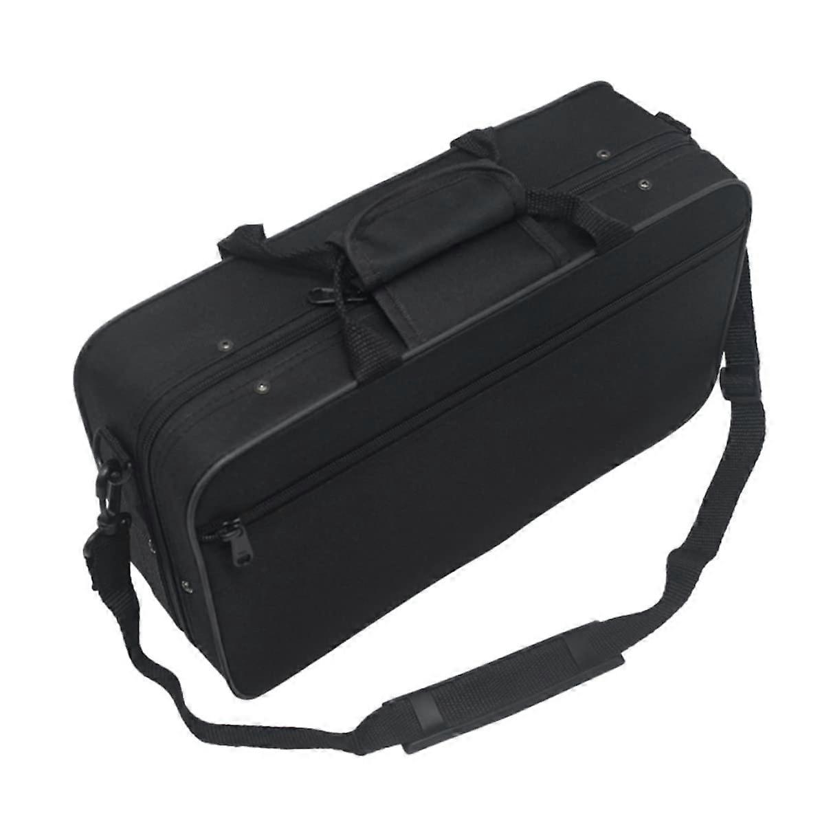 Canvas Clarinet Case with Durable Shoulder Strap, Lightweight Protective Storage Gig Bag