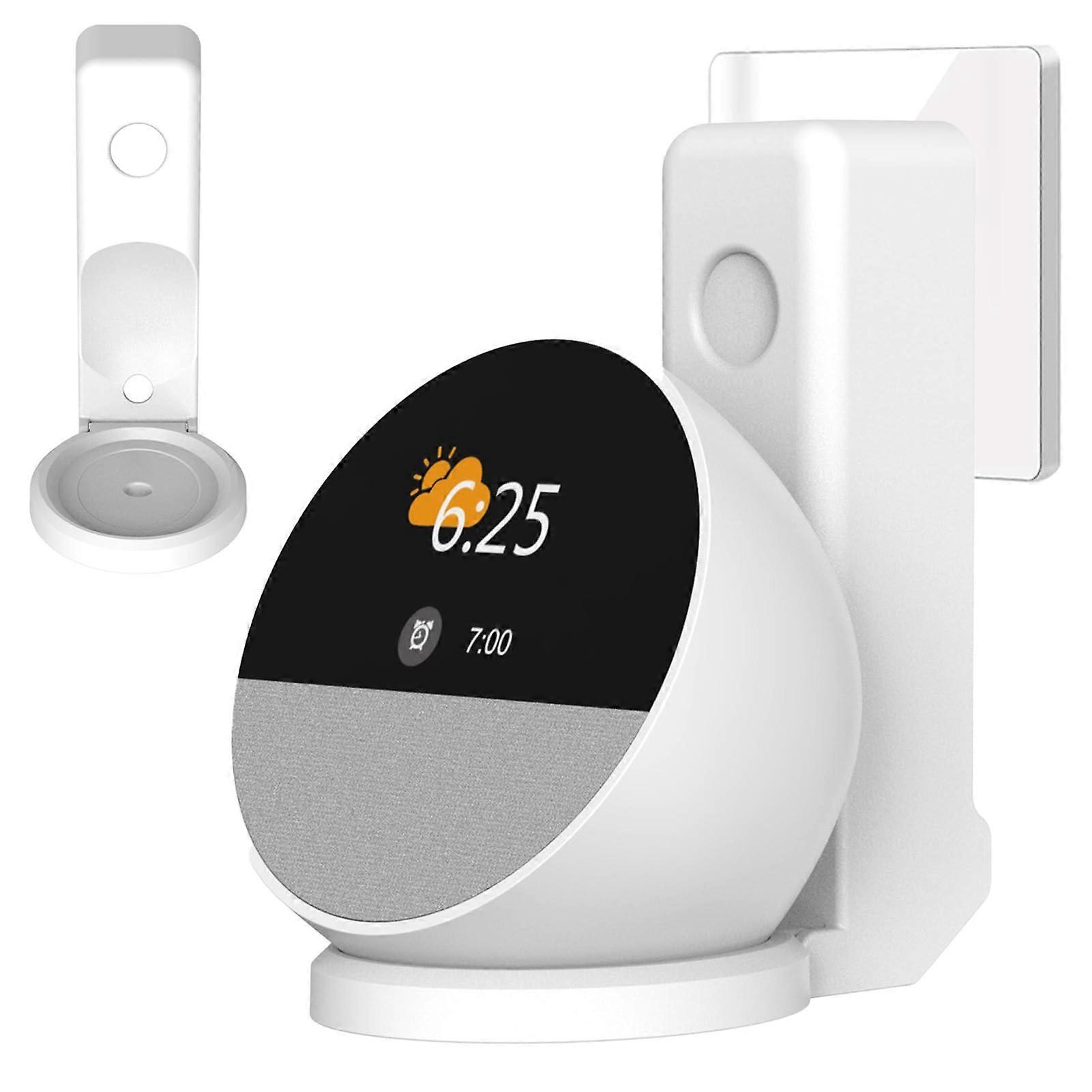 Wall Mount with BuiltIn Cable Management for Echo Spot, Space Saving Holder for Google Speakers