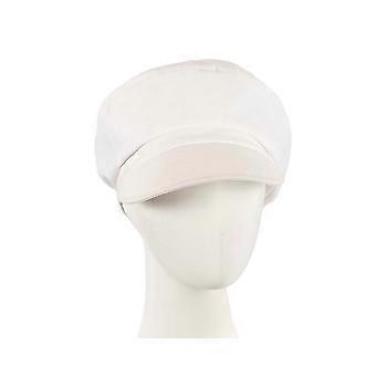 Ladies summer white newsboy cap by Betmar New York CS027