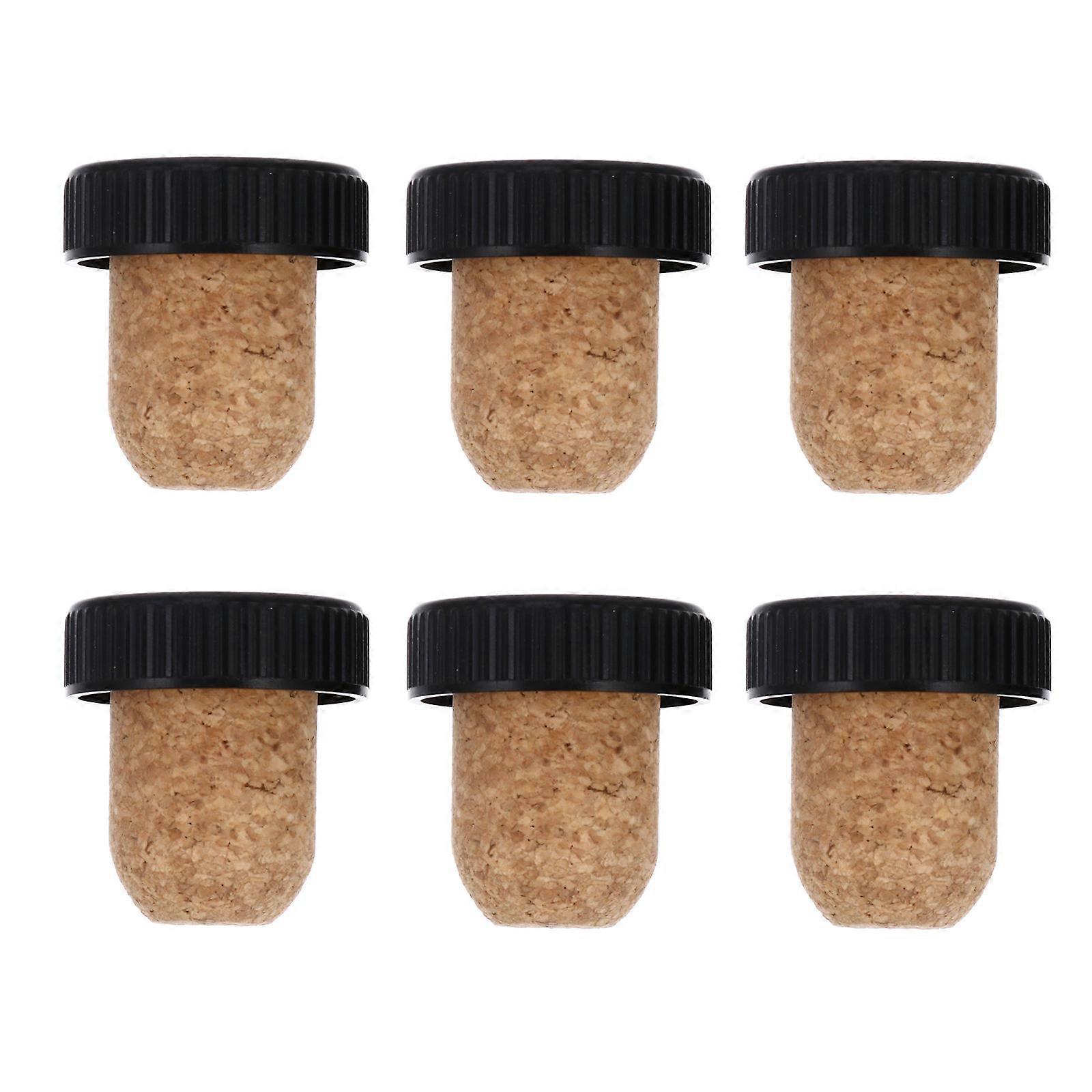 Beverage Plug for 6Pcs Light Brown Material