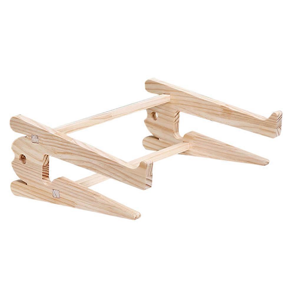 Computer Support Stand Wooden Rack for Computer Use 1Pcs Durable Holder