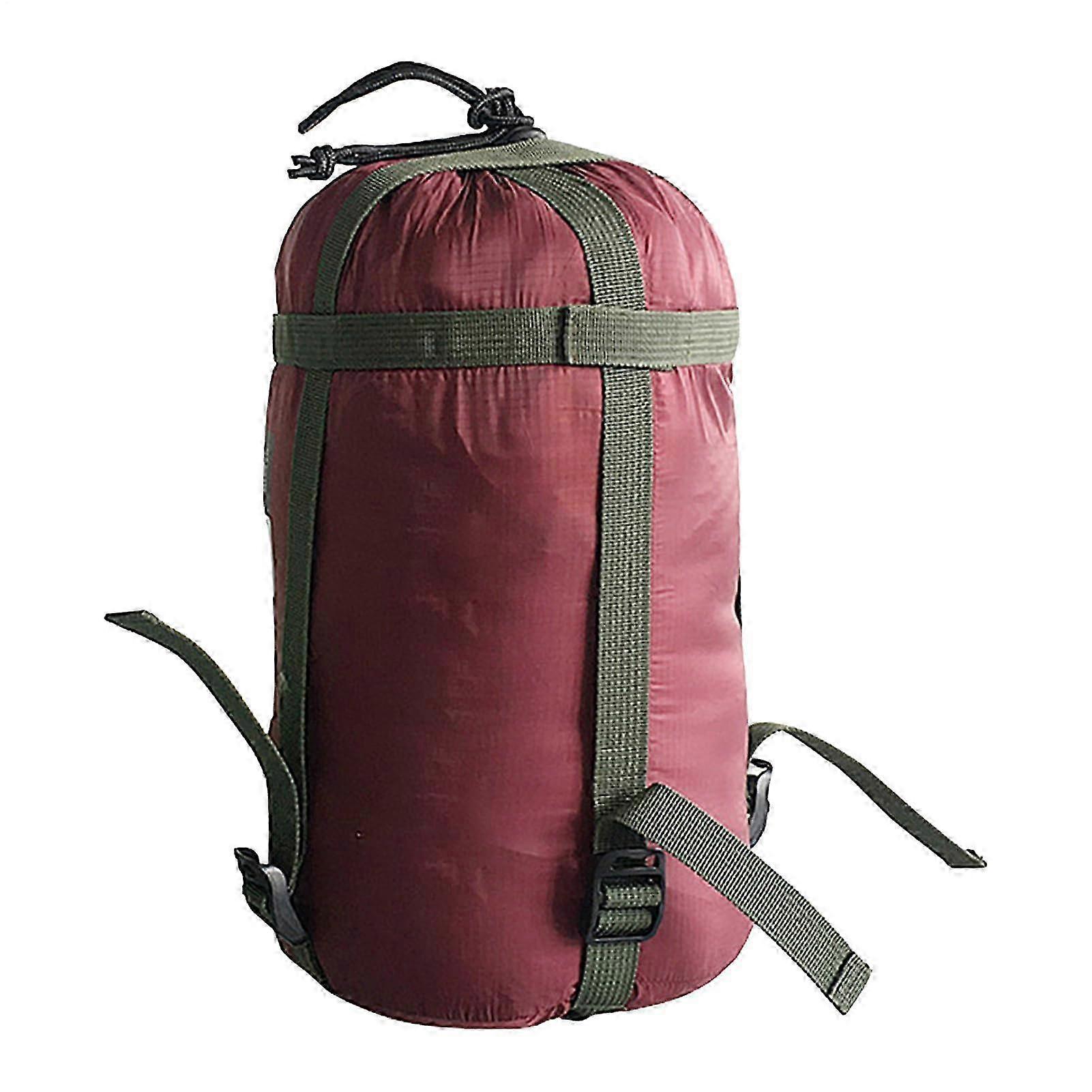 Sleeping Bag Compression Sack Lightweight Nylon Camping Gear Storage with Drawstring