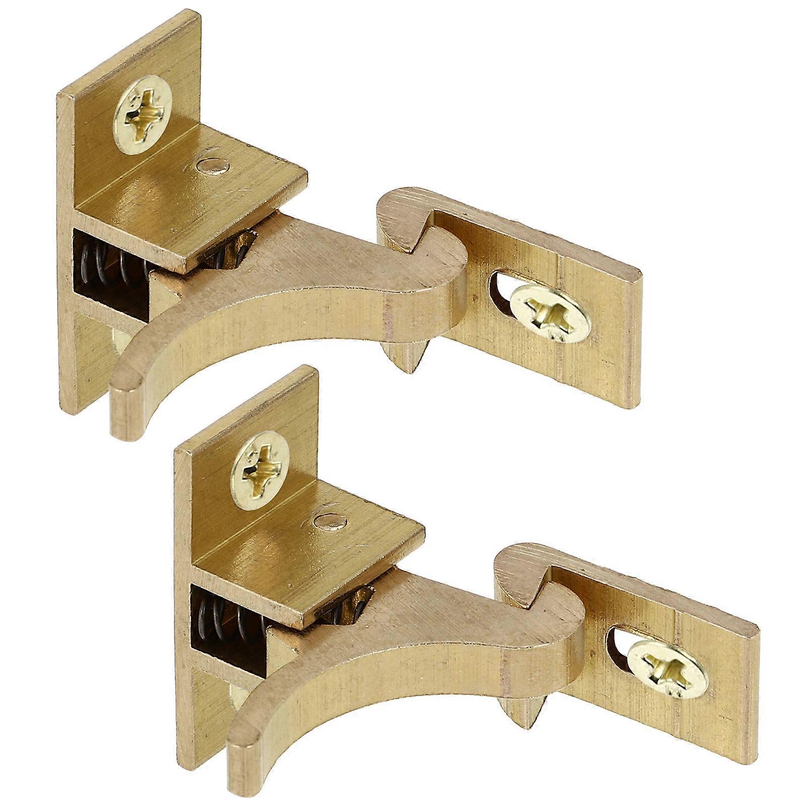 Cabinet Door Elbow Catch Brass Function 2Pcs
