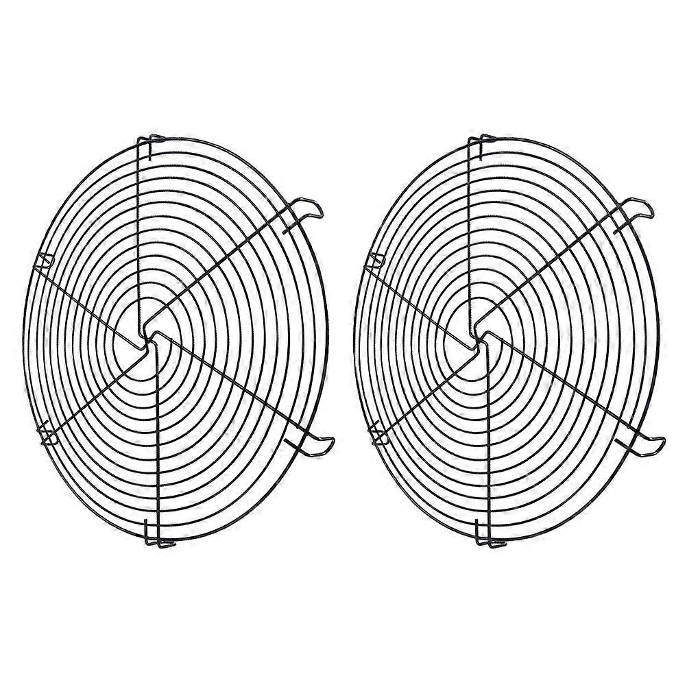 Round Cooling Rack Iron for Baking Use 2Pcs Non-Stick Bread Cooling Rack