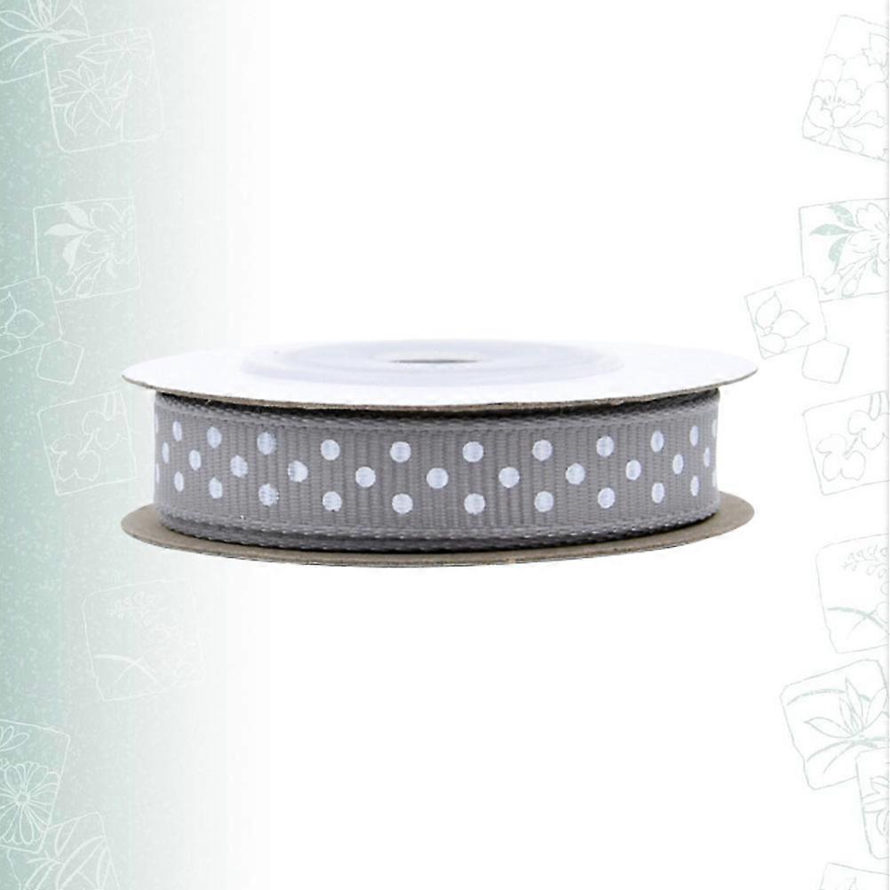 Gift Wrapping Ribbon Round Dotted Pattern Ribbon for Decorating 5 Rolls