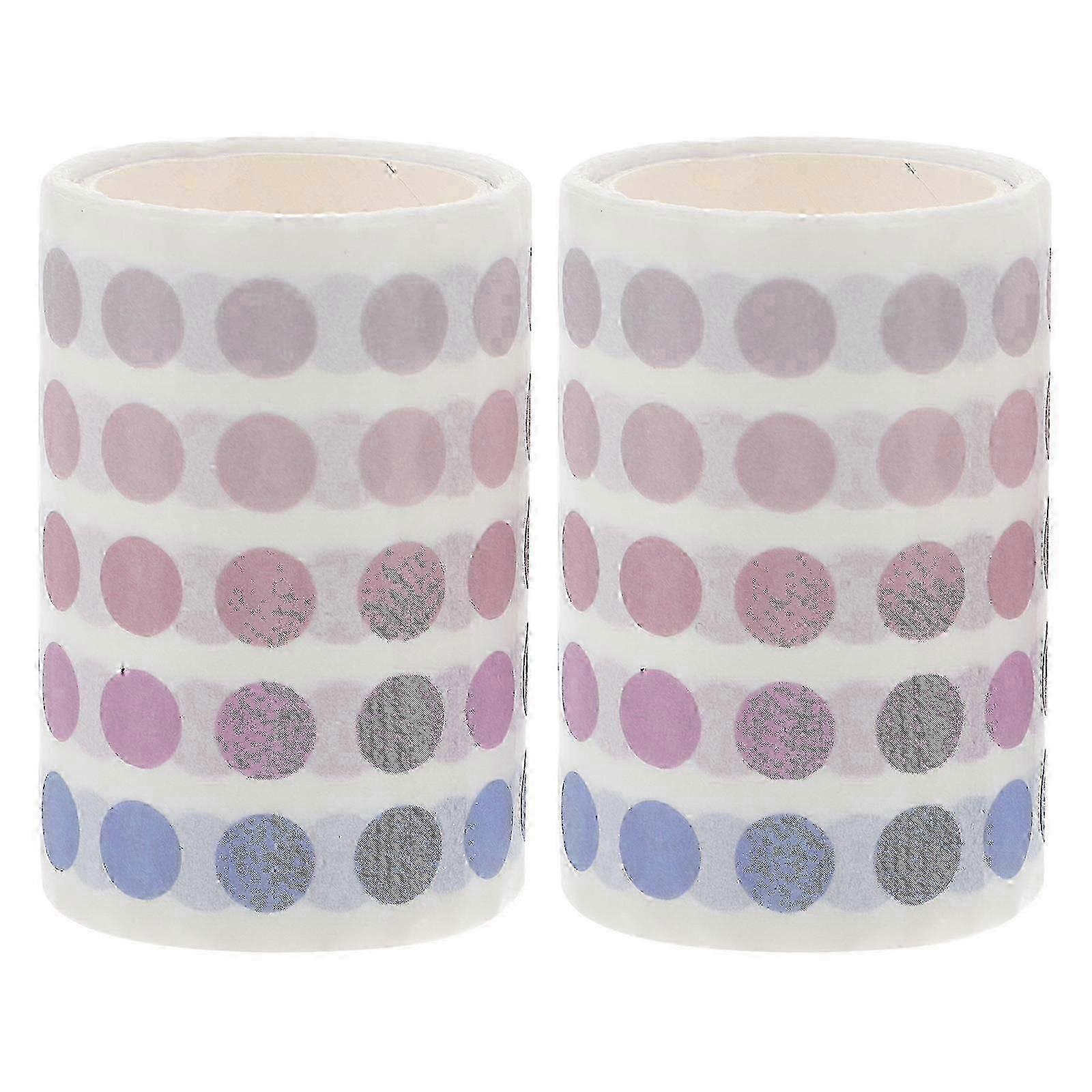 Washi Tape Coil For Journaling Basic Color Planner Sticker 2Pcs